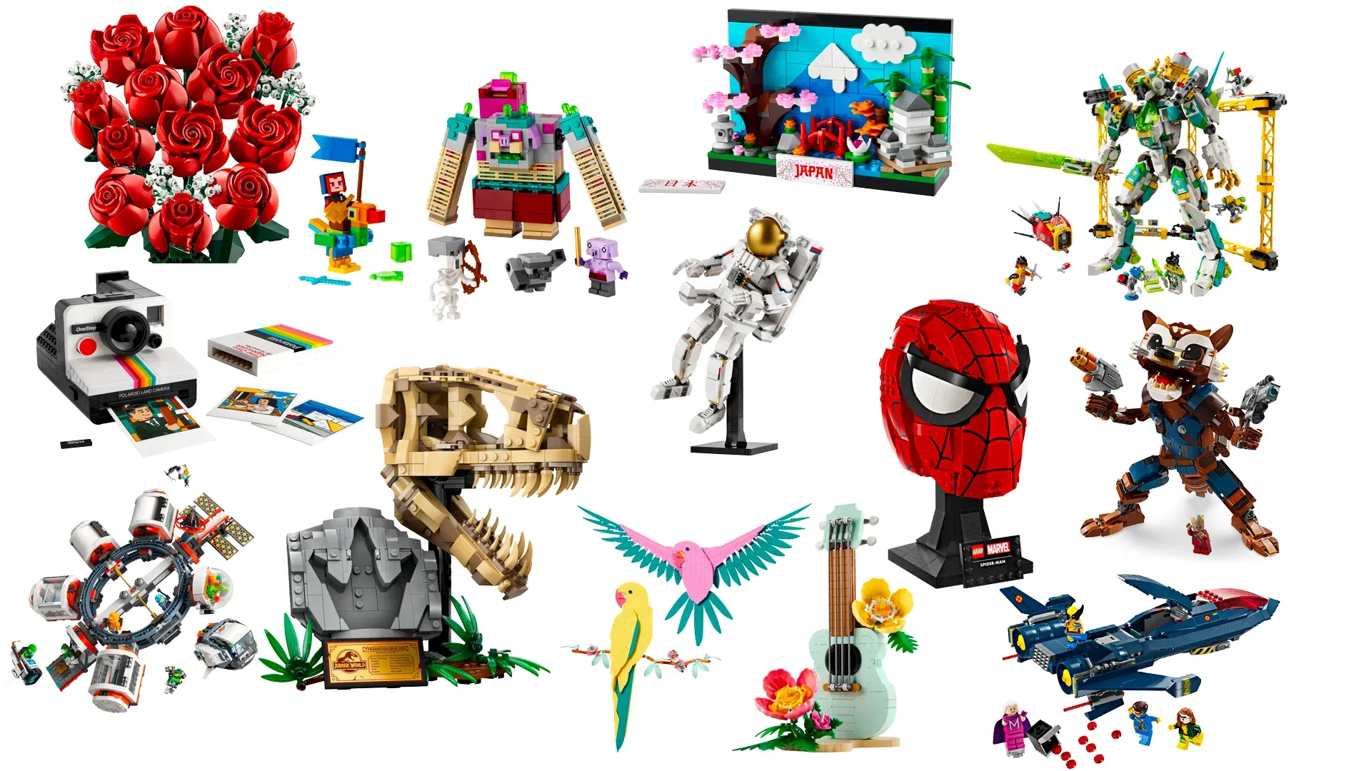 collage of different lego sets released on january 2024