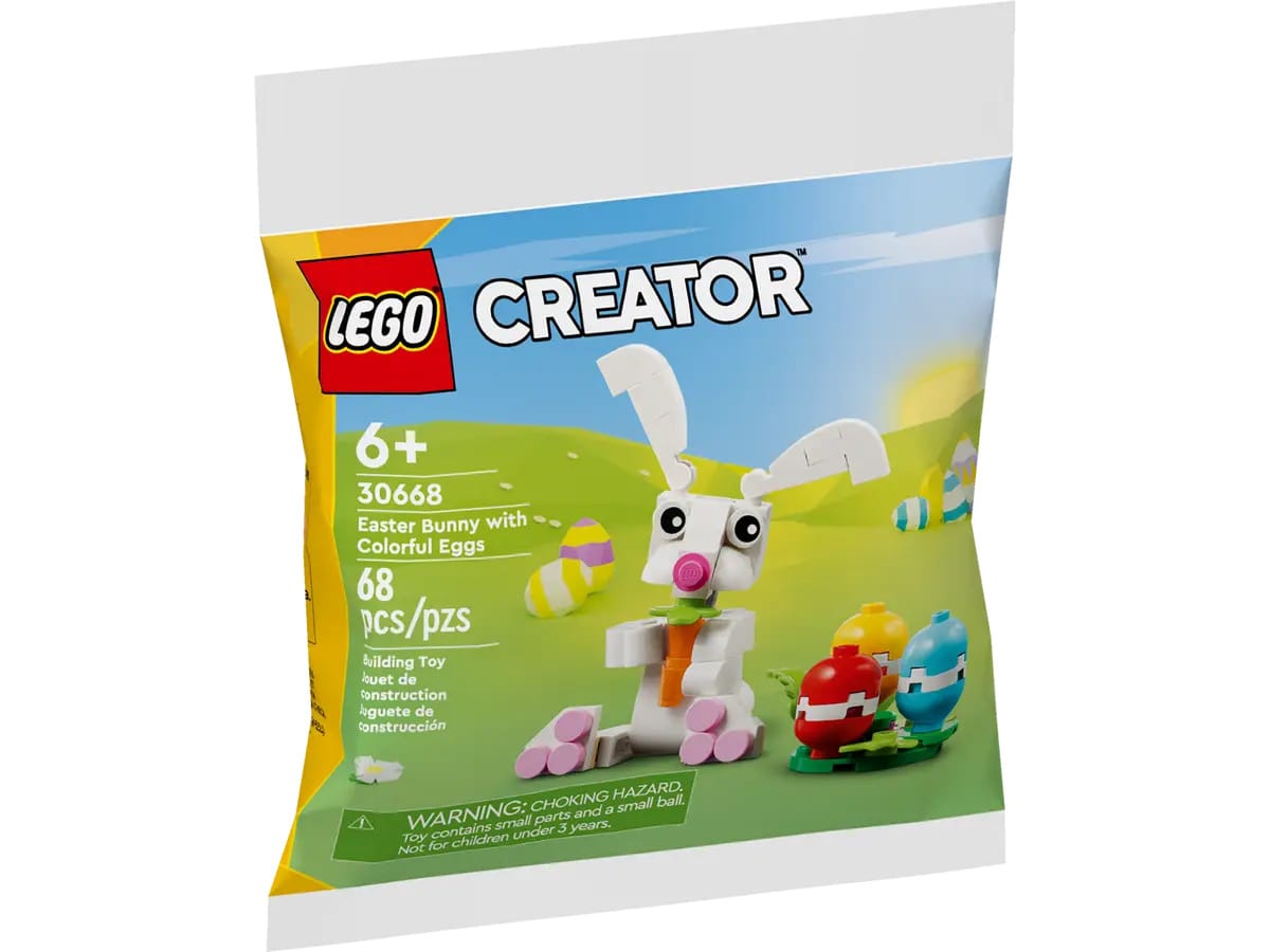 Polybag of the Easter Bunny with Colorful Eggs